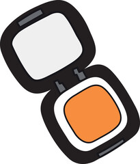 Handdrawn Cosmetic Powder Vector Design