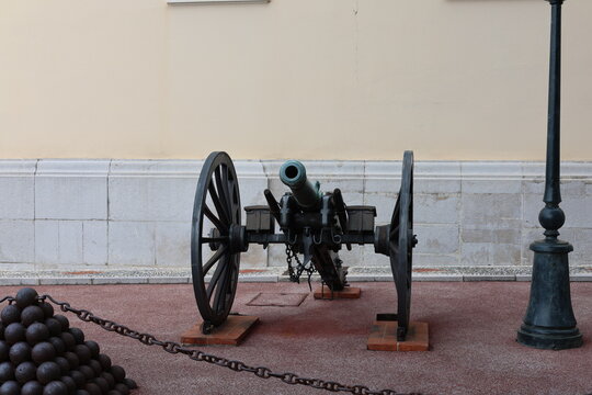 The Castle from Monaco with historical objects around, 2 april 2025
