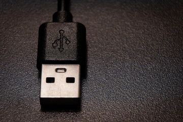black usb cable