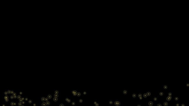 Whimsical Golden Dandelion Seeds Animation 4K 30s - Luxury Nature Floating Wish Effect for Dream Fantasy Romantic Intro Premium Cinematic Background Loop VFX Overlay Gentle Ethereal Drift