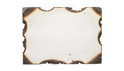 Vintage Burnt-Edge Photo Mount: Aged and Ornate Border
