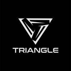 Modern Geometric Triangle Logo Design with Abstract Elements.