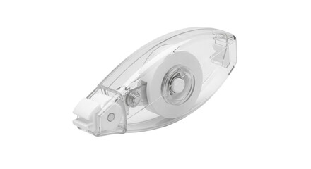Naklejka premium Modern white correction tape dispenser with clear case on display, cut out, stock png, isolated on transparent background