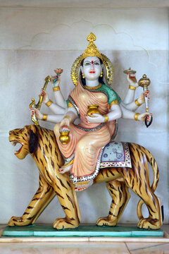 statue of hindu goddess durga