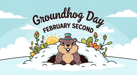 Groundhog day cartoon