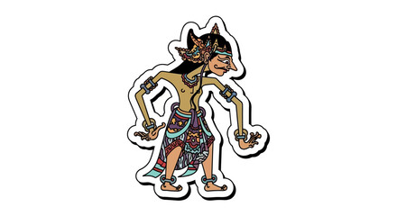 Vibrant cartoon illustration of a whimsical male figure dancing with dynamic pose and colorful attire