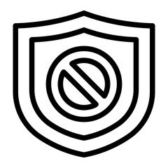 Access denied line icon
