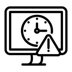 Outdated data line icon
