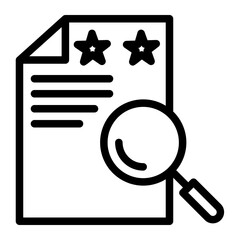 Review required line icon
