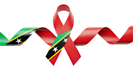 Saint Kitts and Nevis Flag Ribbon
