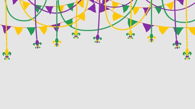 background elements for mardi gras theme celebration day