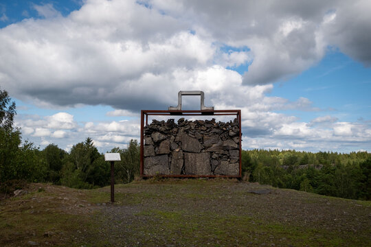 Open-air Black Mountains Work Museum in H&auml;gghult, Sweden
