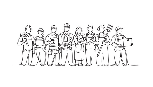 Continous line of labour