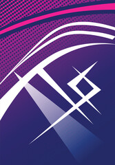 Fototapeta premium Purple Neon Dynamic Esports Jersey Background