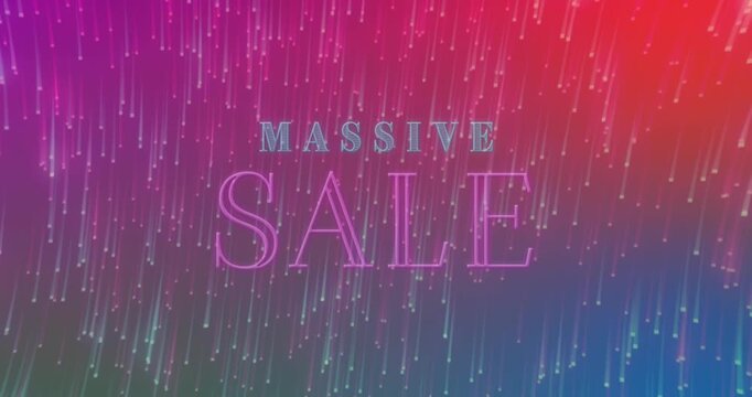 Animation of click here text over binary coding on blue background