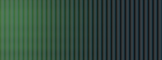 Obraz premium Vertical gradient stripes transitioning from green to dark gray