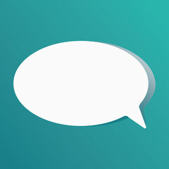Speech bubble blank frame, text quote box, message