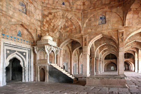 interior of the mosque