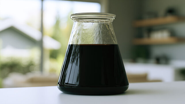 Coffee Served in Scientific Erlenmeyer Flask