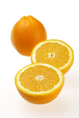 orange on white background