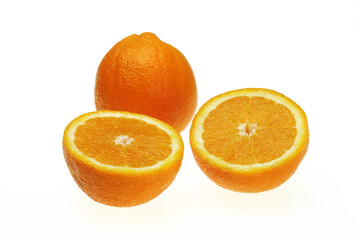 orange fruit isolated on white