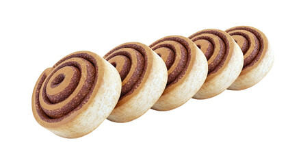 Fototapeta premium Row of Cinnamon Rolls