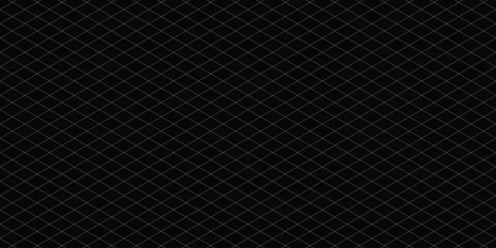Clean Isometric Diagonal Grid Pattern on Black Background