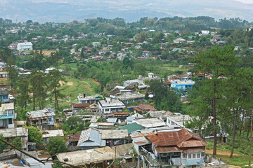 Fototapeta premium view of the city of shillong