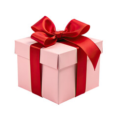 Obraz premium A beautifully wrapped gift box with a bright red bow, perfect for any occasion