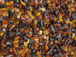 true amber mineral stones