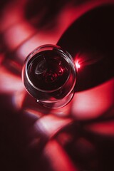 High definition images of flowing and splashing red wine