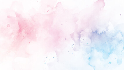 Obraz premium Light pink blue pastel watercolor background 