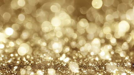 Festive celebrations gold glitter texture and sparkling particles in a vibrant artistic environment