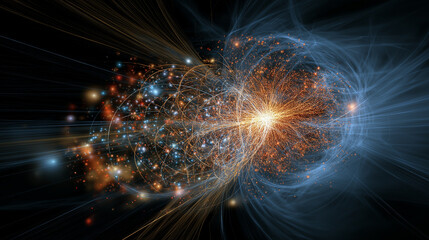 Interaction between atoms.