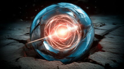 Interaction between atoms.