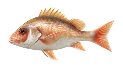 A Colorful Sea dweller Vivid depiction of a beautiful fish, showcasing its vibrant scales and intricate details of marine life.