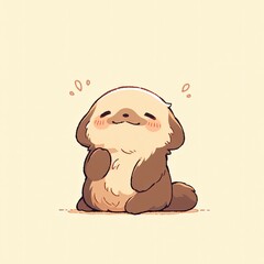 Fototapeta premium A cute cartoon sloth print. Funny sloth art illustration, print design for clothing, t-shirts, and stationery. Print template.