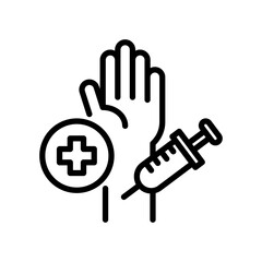Fototapeta premium Treatment line icon
