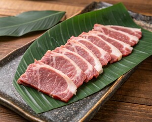 Fototapeta premium raw pork chops