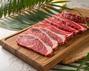 Fototapeta premium raw pork chops