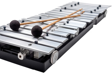 Close-Up of a Modern Xylophone Instrument