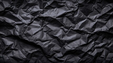 black crinkled paper background
