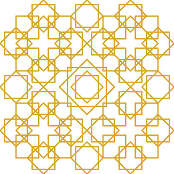 abstract seamless islamic pattern with hexagons, ramdhan