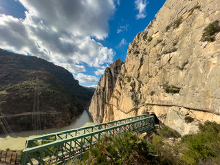 Garganta del Chorro Gorge, at Caminito del Rey, M&aacute;laga, Andalusia, Spain