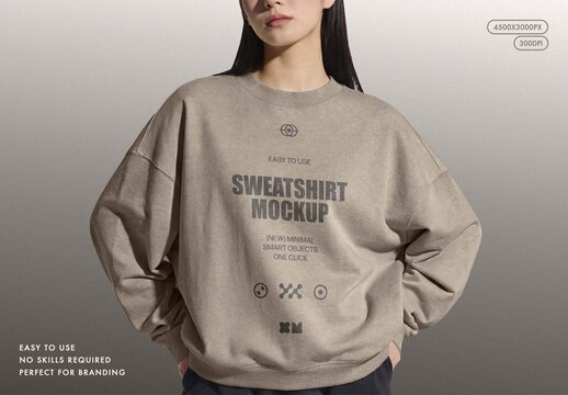 Women's Sweatshirt Mockup