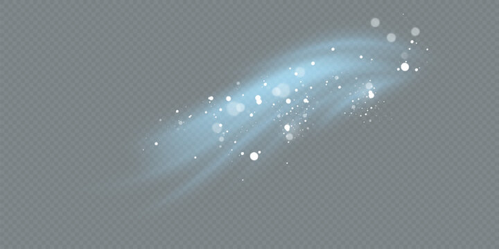 Air, wind effect isolated on transparent background. Airflow overlay fresh air for cleaning, cooling or changing the air. Wind Wave Effect. 3D vector illustration