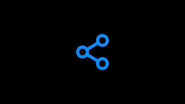 Share icon graphic representing online content distribution and social media sharing functionality