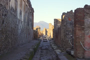 Fototapete Rund Enge Straßen a narrow street in Pompeii  © Alina