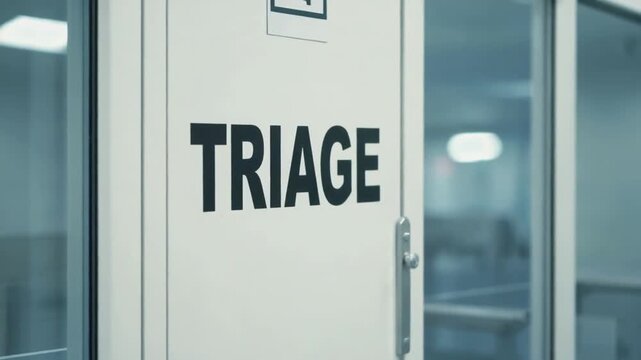 Triage room in the hospital.