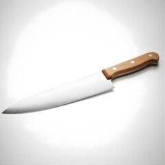 Professional Chef Knife on Clean Background &ndash; Kitchen Tool Stock Photo